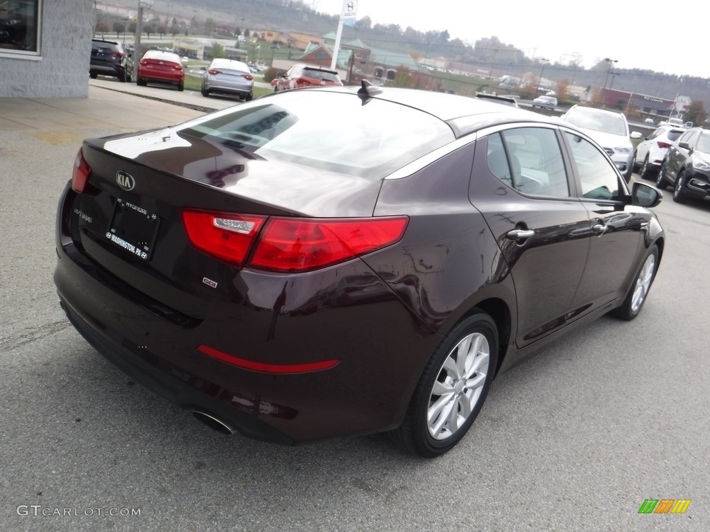 2015 Optima LX - Dark Cherry / Beige photo #9