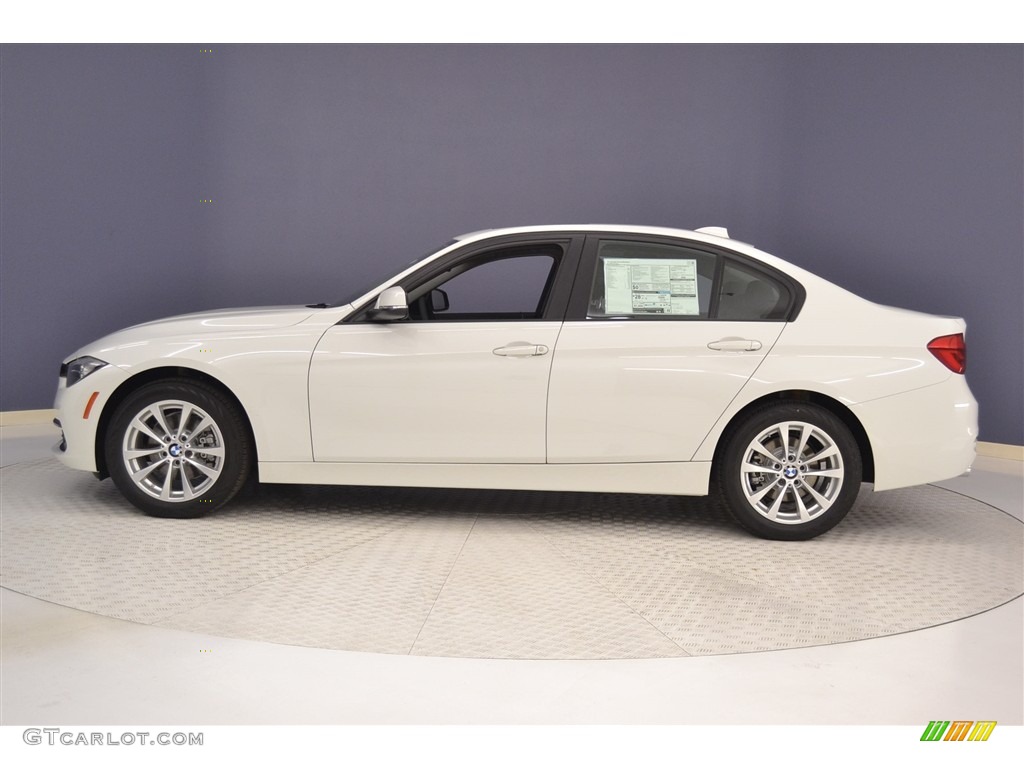2017 3 Series 320i Sedan - Alpine White / Black photo #3