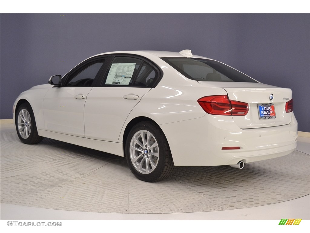 2017 3 Series 320i Sedan - Alpine White / Black photo #4