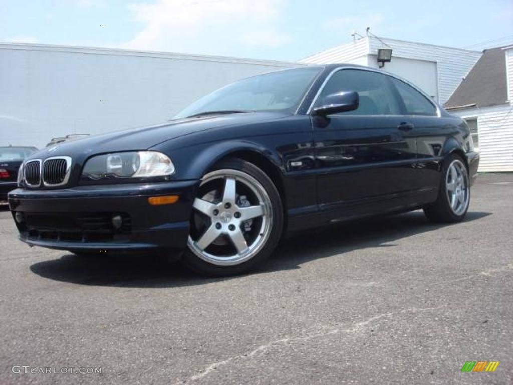 2001 3 Series 325i Coupe - Orient Blue Metallic / Sand photo #1