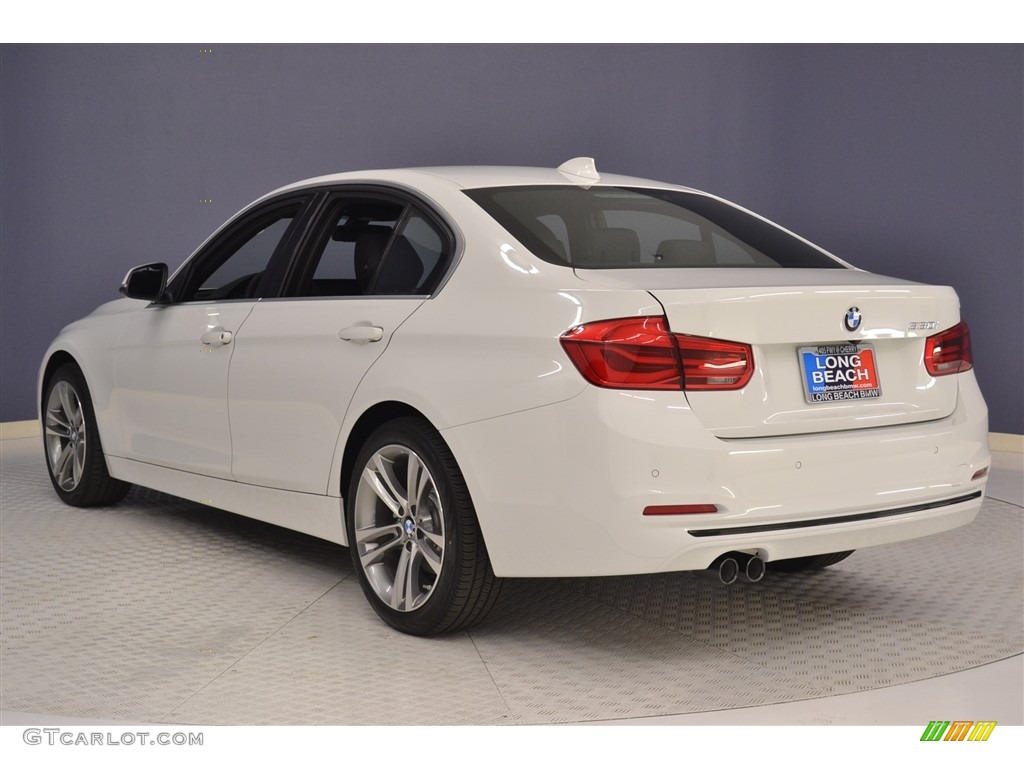 2017 3 Series 330i Sedan - Alpine White / Black photo #4