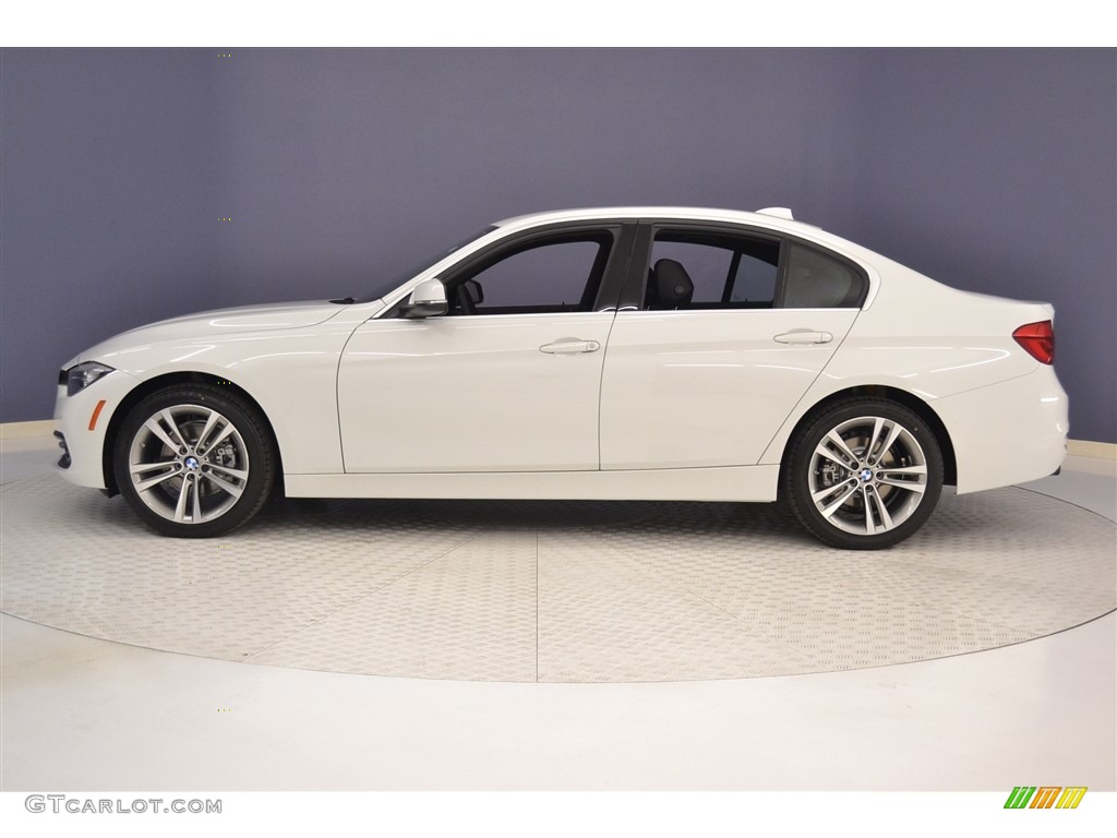 2017 3 Series 330i Sedan - Alpine White / Black photo #3