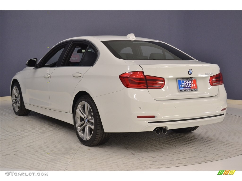2017 3 Series 330i Sedan - Alpine White / Black photo #4
