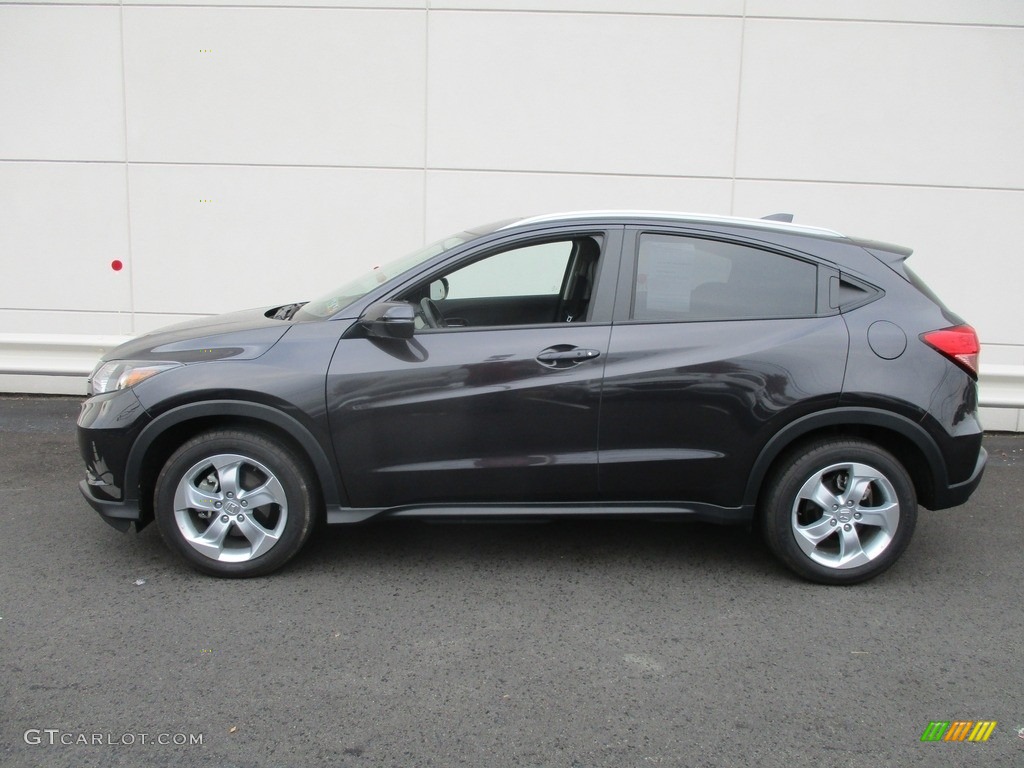 2016 HR-V EX-L Navi AWD - Mulberry Metallic / Black photo #2