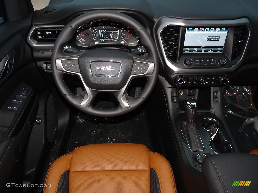 2017 GMC Acadia All Terrain SLT AWD Jet Black/Kalahari Dashboard Photo #117045176