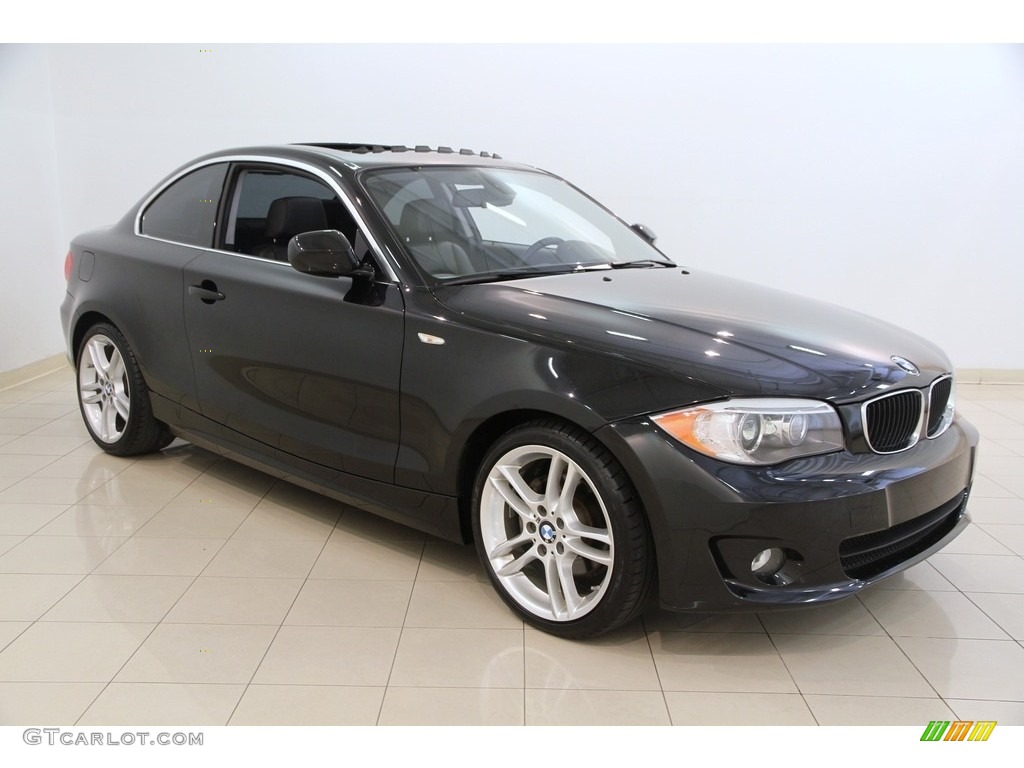 2013 1 Series 128i Coupe - Jet Black / Black photo #1