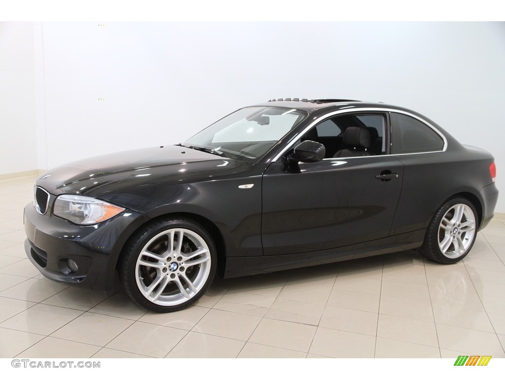 2013 1 Series 128i Coupe - Jet Black / Black photo #3