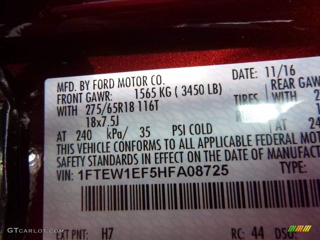 2017 F150 XLT SuperCrew 4x4 - Bronze Fire / Earth Gray photo #13