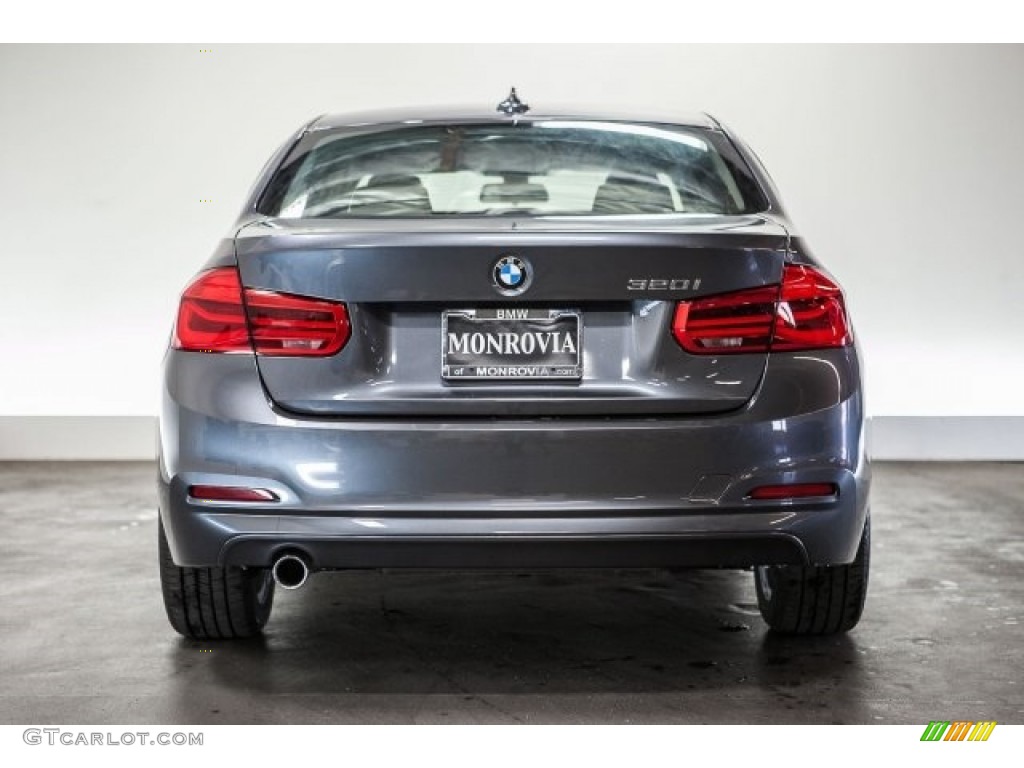 2017 3 Series 320i Sedan - Mineral Grey Metallic / Black photo #4