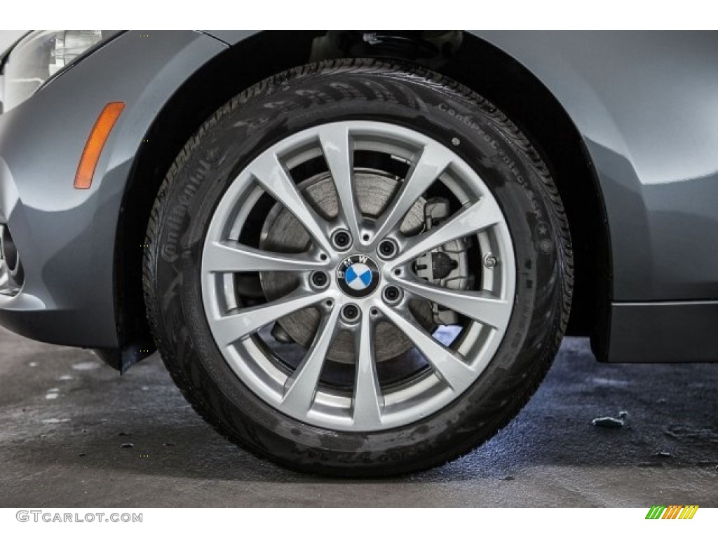 2017 3 Series 320i Sedan - Mineral Grey Metallic / Black photo #9