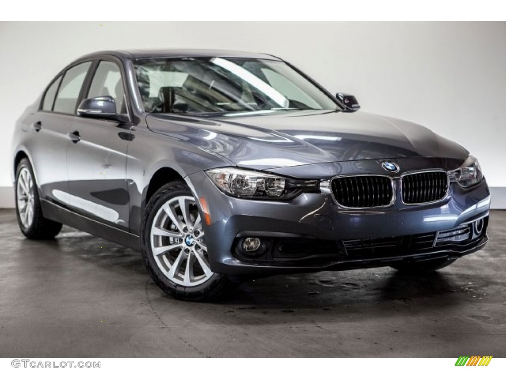 2017 3 Series 320i Sedan - Mineral Grey Metallic / Black photo #12