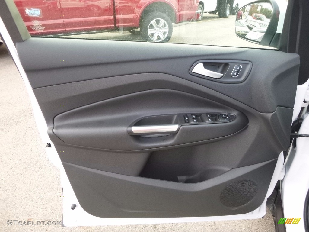2017 Ford Escape SE 4WD Charcoal Black Door Panel Photo #117049487