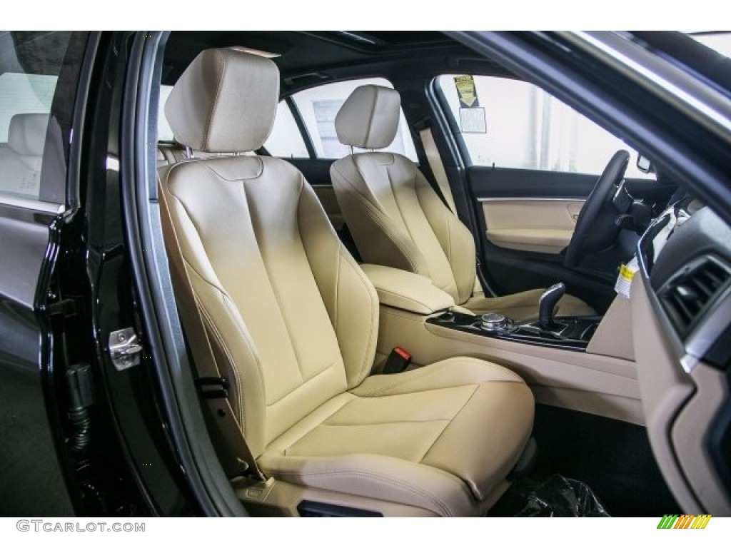 2017 3 Series 330i Sedan - Black Sapphire Metallic / Venetian Beige/Black photo #2