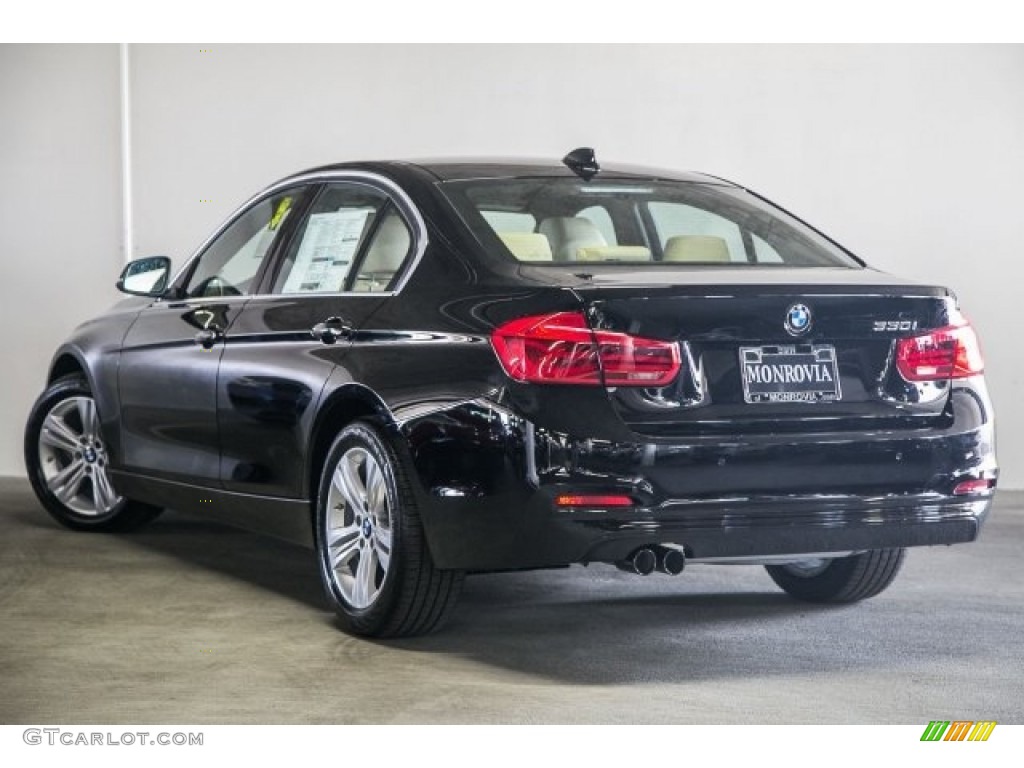 2017 3 Series 330i Sedan - Black Sapphire Metallic / Venetian Beige/Black photo #3