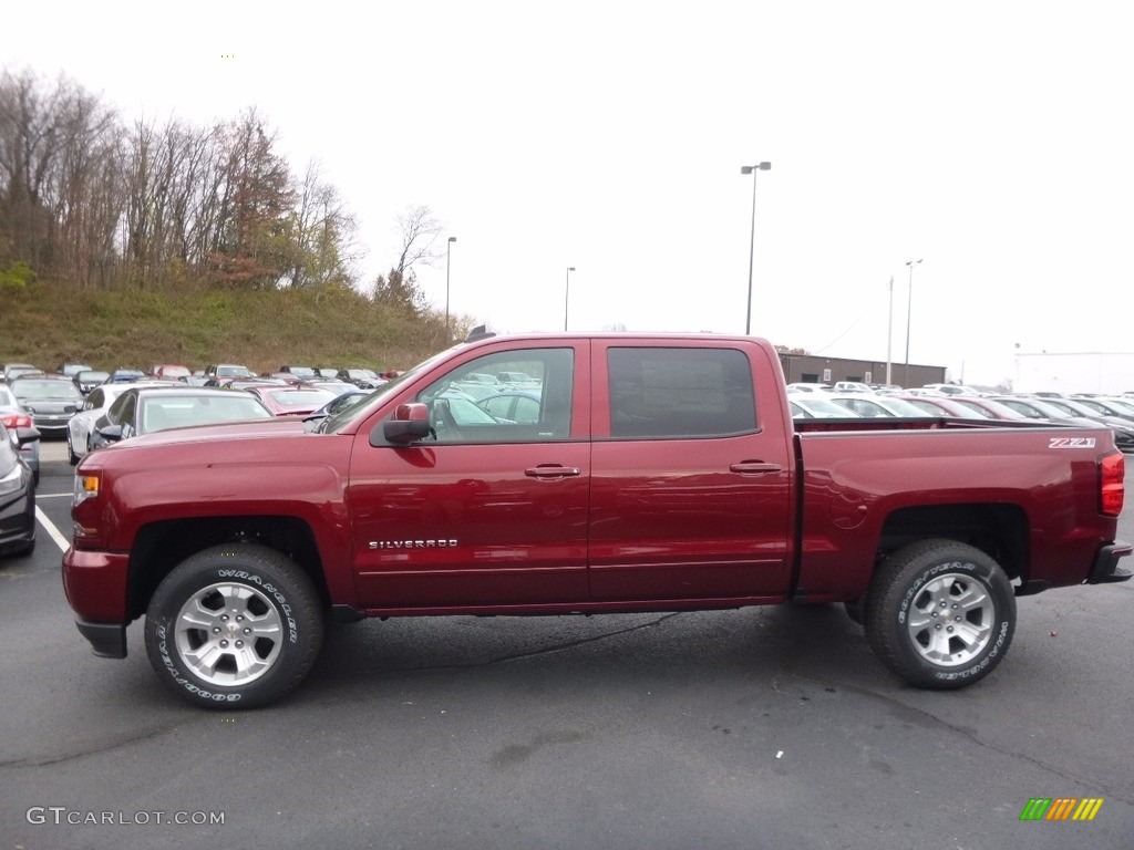 2017 Silverado 1500 LT Crew Cab 4x4 - Siren Red Tintcoat / Jet Black photo #8