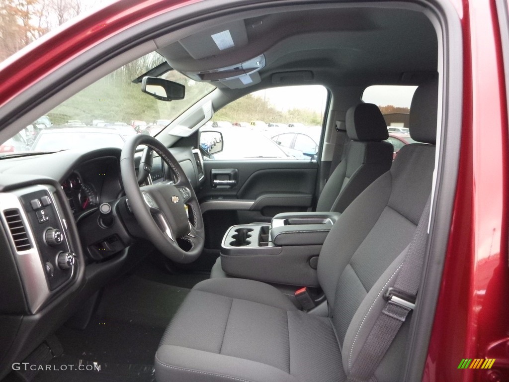 Jet Black Interior 2017 Chevrolet Silverado 1500 LT Crew Cab 4x4 Photo #117050609
