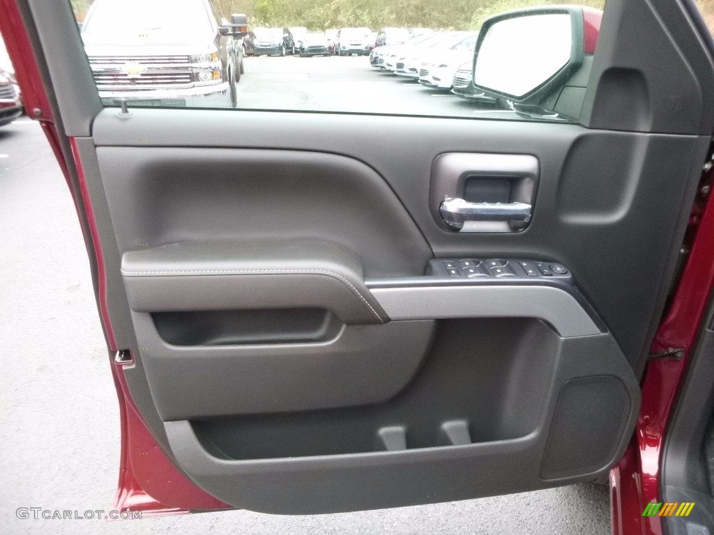 2017 Chevrolet Silverado 1500 LT Crew Cab 4x4 Jet Black Door Panel Photo #117050680