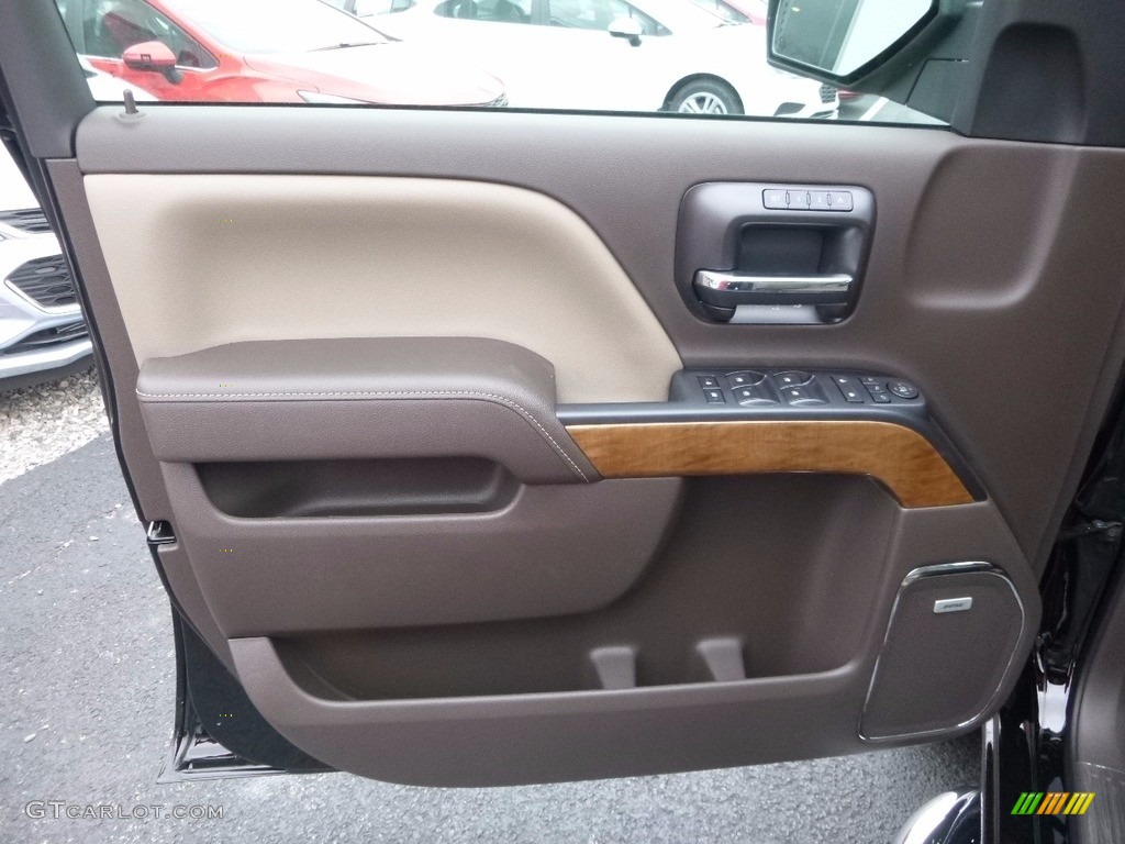 2017 Chevrolet Silverado 1500 LTZ Crew Cab 4x4 Cocoa/­Dune Door Panel Photo #117051146