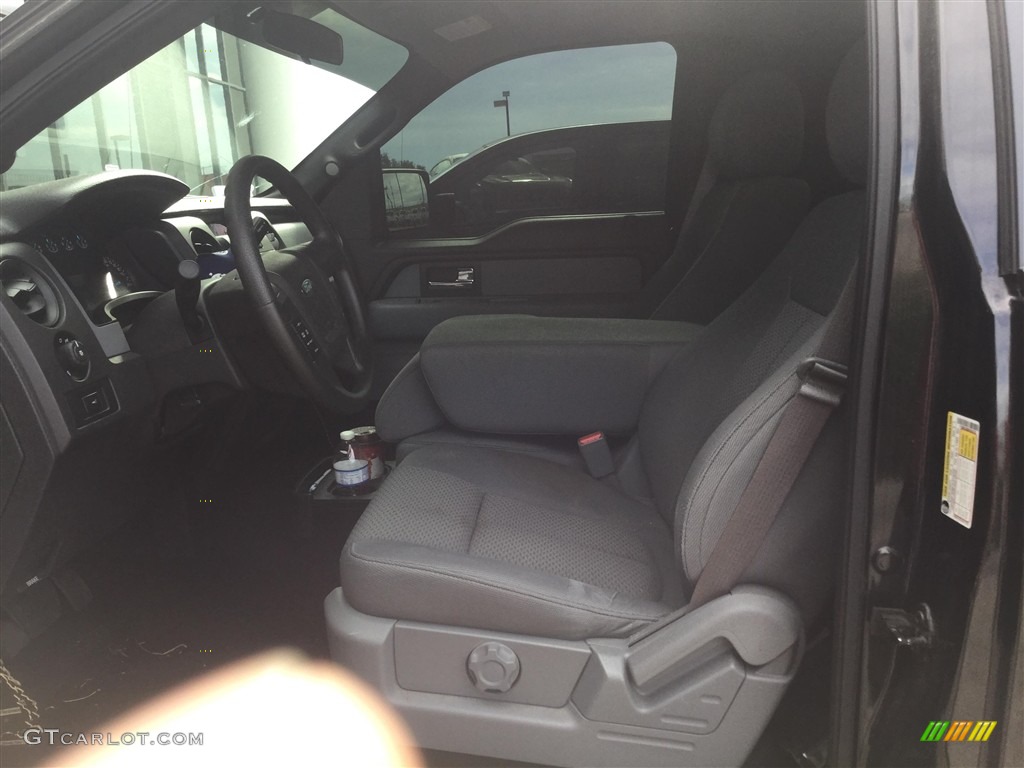 2014 F150 STX Regular Cab - Tuxedo Black / Steel Grey photo #7