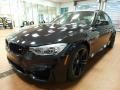Black Sapphire Metallic 2017 BMW M3 Sedan Exterior