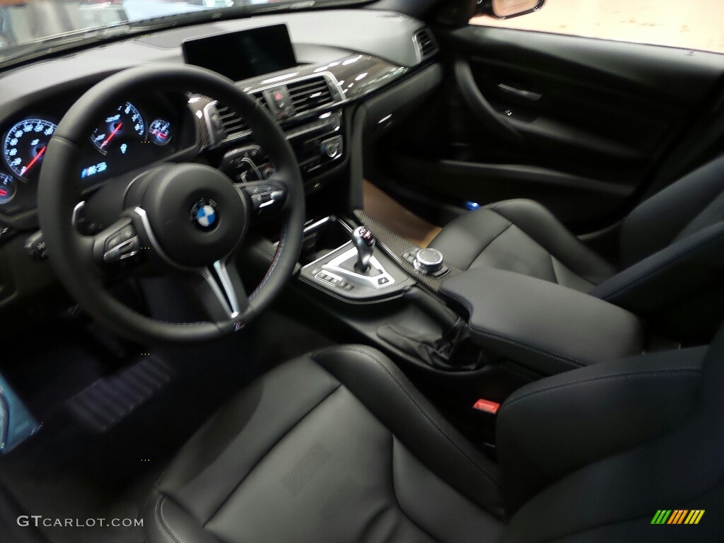Black Interior 2017 BMW M3 Sedan Photo #117052568