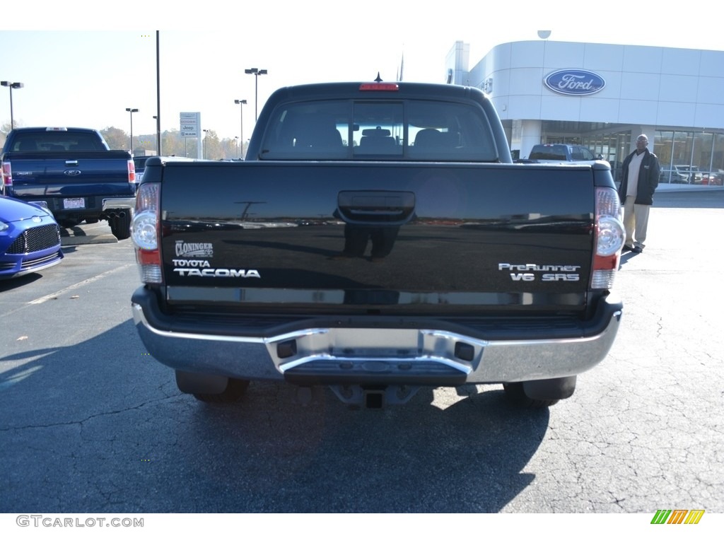 2015 Tacoma V6 PreRunner Double Cab - Black / Graphite photo #4