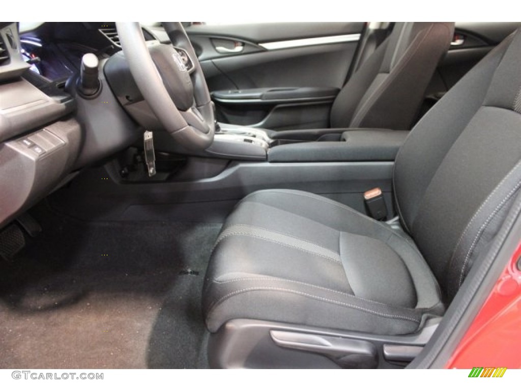 Black Interior 2017 Honda Civic LX Sedan Photo #117055295