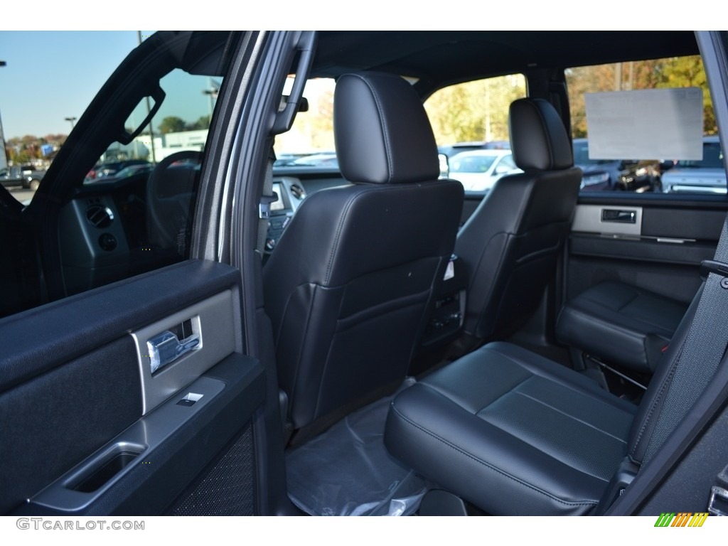 Ebony Interior 2017 Ford Expedition XLT 4x4 Photo #117055307