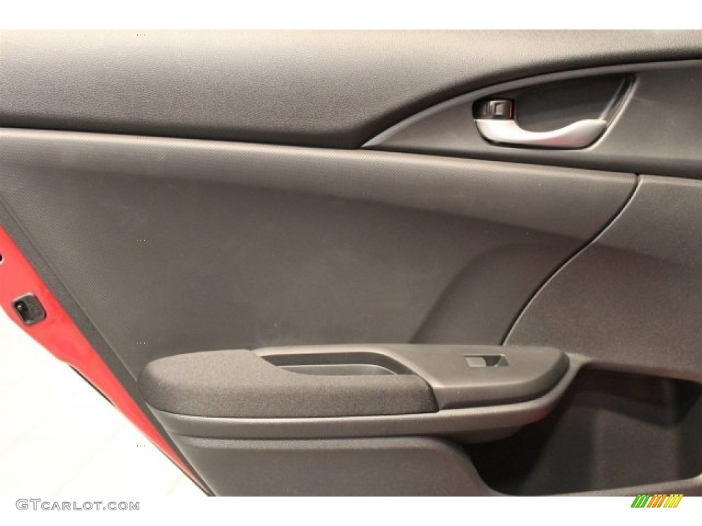 2017 Honda Civic LX Sedan Black Door Panel Photo #117055454