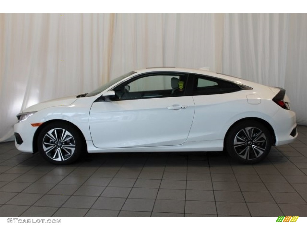 White Orchid Pearl 2017 Honda Civic EX-T Coupe Exterior Photo #117055577