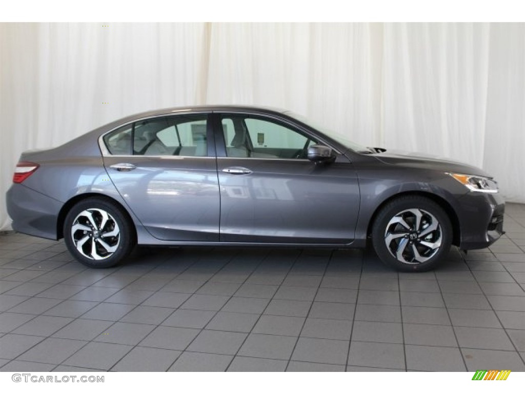 2017 Accord EX-L Sedan - Modern Steel Metallic / Gray photo #3
