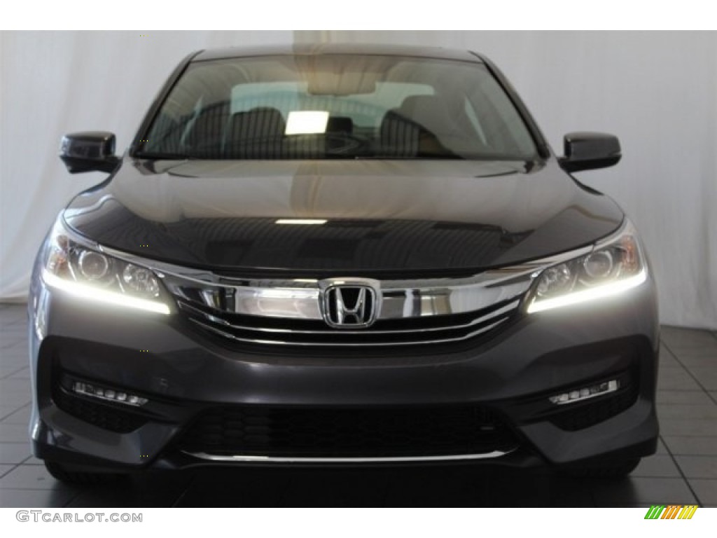 2017 Accord EX-L Sedan - Modern Steel Metallic / Gray photo #4