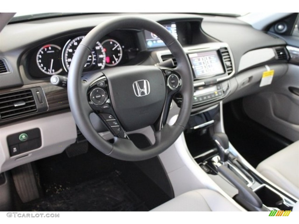 2017 Accord EX-L Sedan - Modern Steel Metallic / Gray photo #12