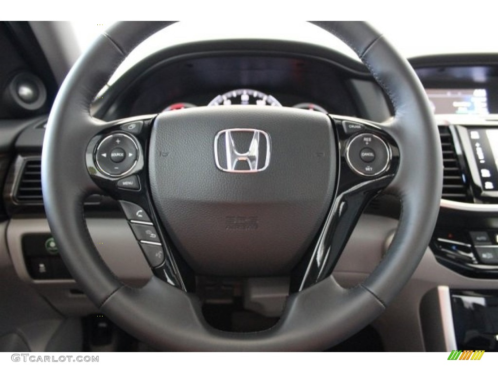 2017 Accord EX-L Sedan - Modern Steel Metallic / Gray photo #13