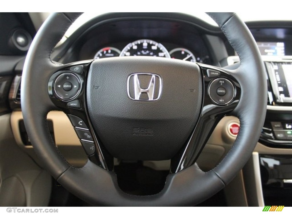2017 Accord EX-L V6 Sedan - Champagne Frost Pearl / Ivory photo #12