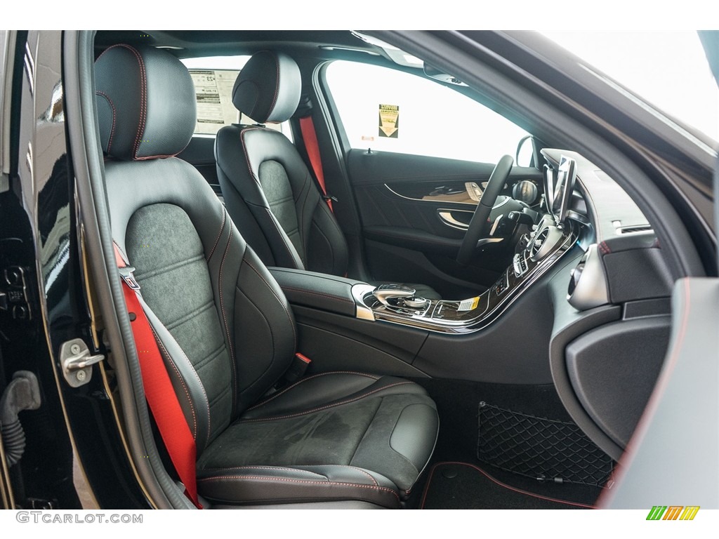 AMG Black/DINAMICA Interior 2017 Mercedes-Benz C 43 AMG 4Matic Sedan Photo #117059477