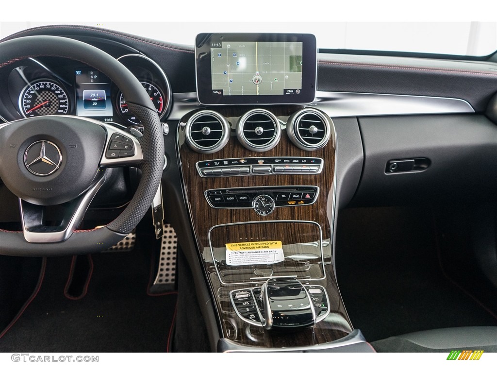 2017 Mercedes-Benz C 43 AMG 4Matic Sedan AMG Black/DINAMICA Dashboard Photo #117059591