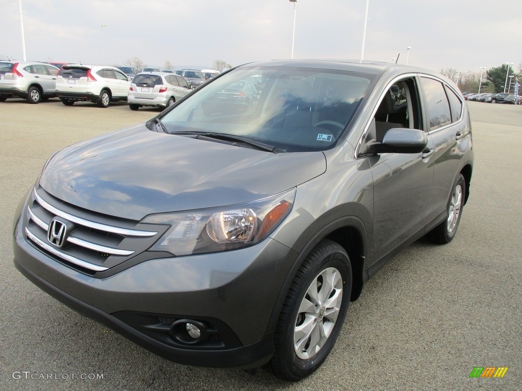 2014 CR-V EX AWD - Polished Metal Metallic / Gray photo #5