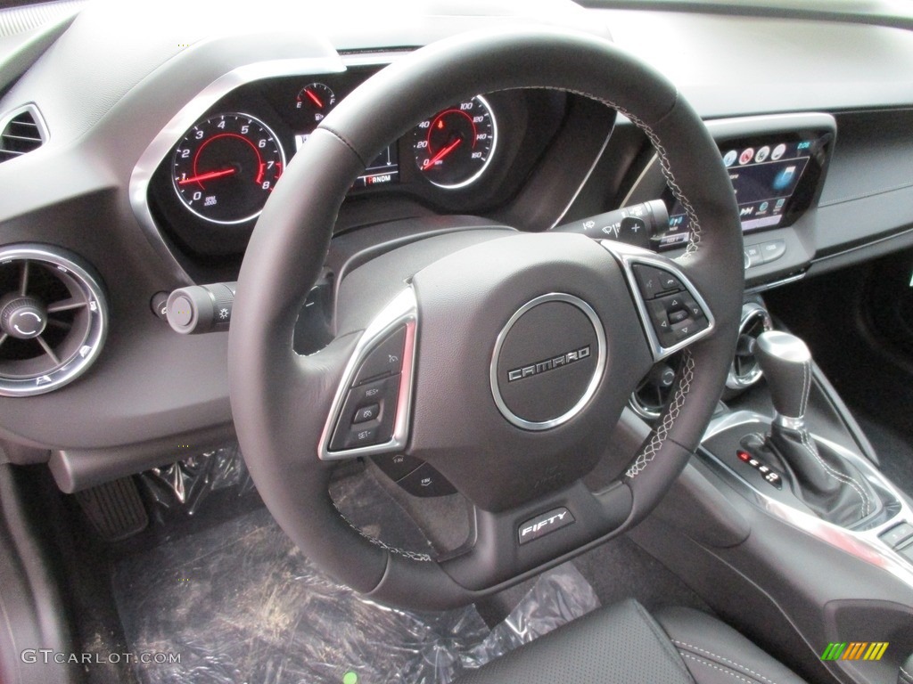 2017 Chevrolet Camaro SS Coupe 50th Anniversary Jet Black Steering Wheel Photo #117060437