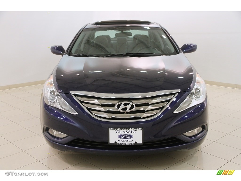 2011 Sonata SE - Indigo Blue Pearl / Gray photo #2