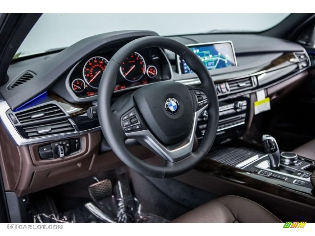 2017 BMW X5 xDrive40e iPerformance Mocha Dashboard Photo #117063156