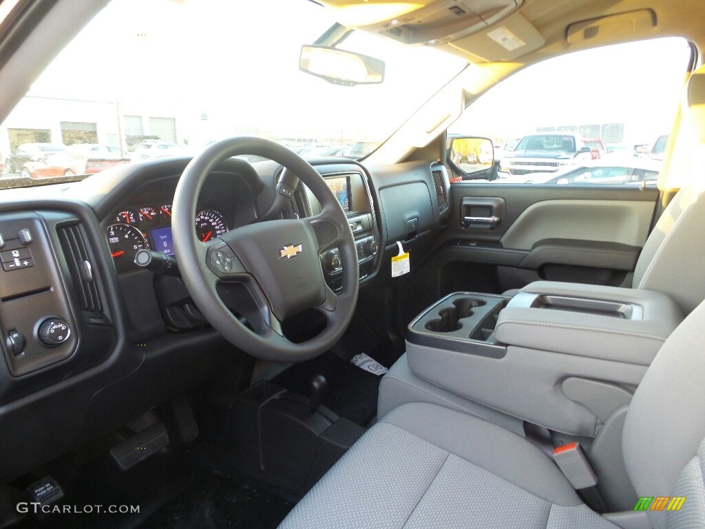 2017 Silverado 1500 WT Double Cab 4x4 - Black / Dark Ash/Jet Black photo #7