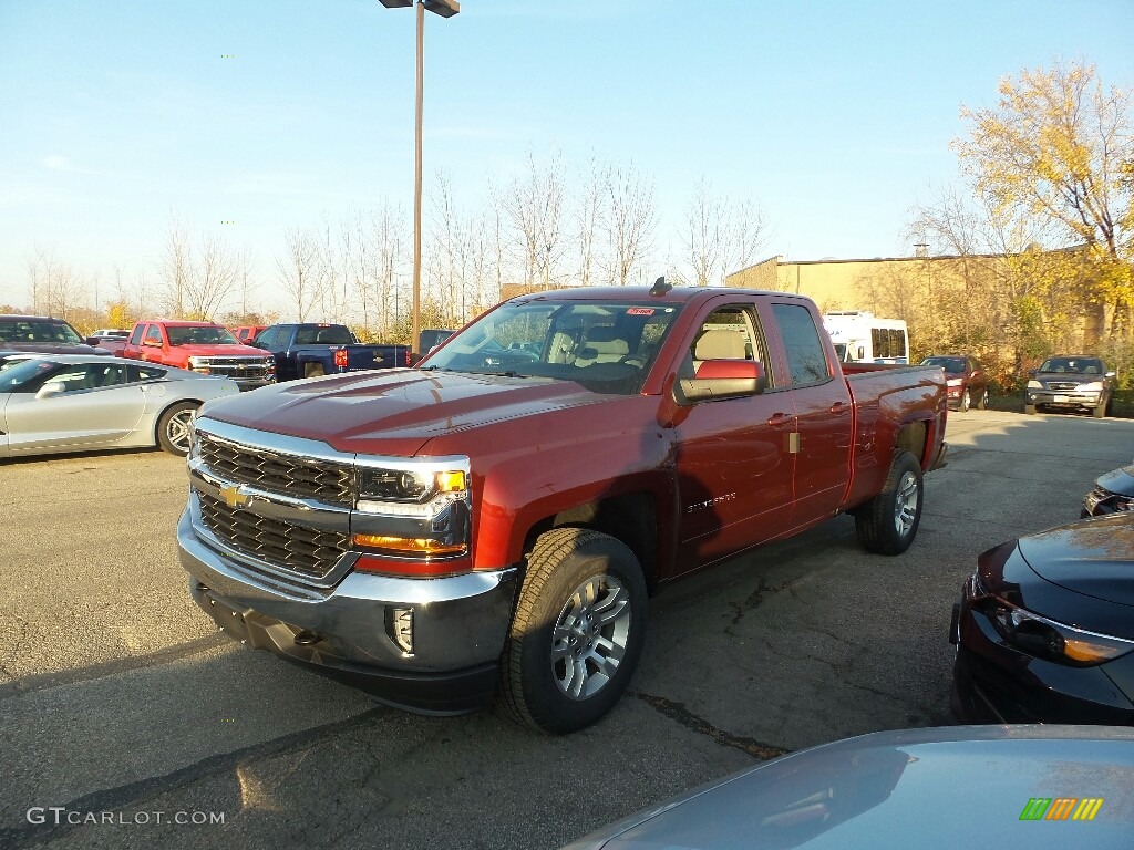 Siren Red Tintcoat 2017 Chevrolet Silverado 1500 LT Double Cab 4x4 Exterior Photo #117064527