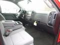 Dark Ash/Jet Black 2017 Chevrolet Silverado 1500 Custom Double Cab 4x4 Interior Color