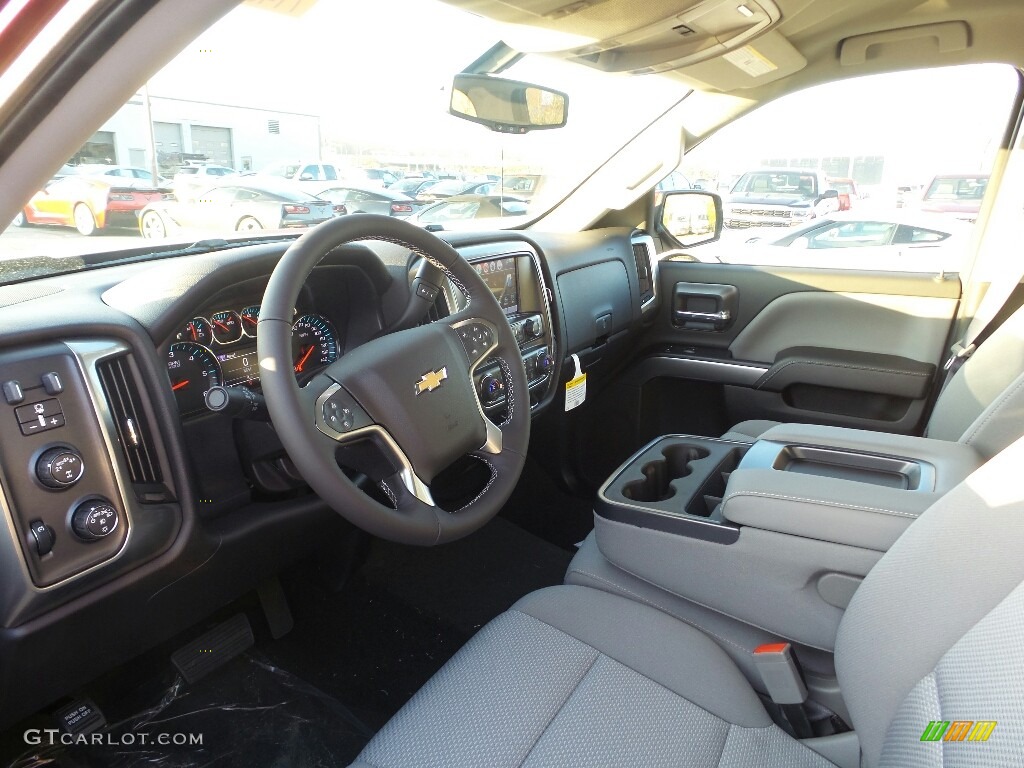 Dark Ash/Jet Black Interior 2017 Chevrolet Silverado 1500 LT Double Cab 4x4 Photo #117064704