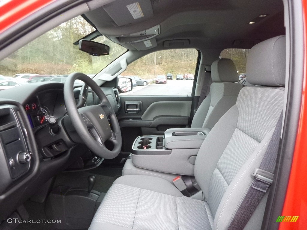 Dark Ash/Jet Black Interior 2017 Chevrolet Silverado 1500 Custom Double Cab 4x4 Photo #117064716