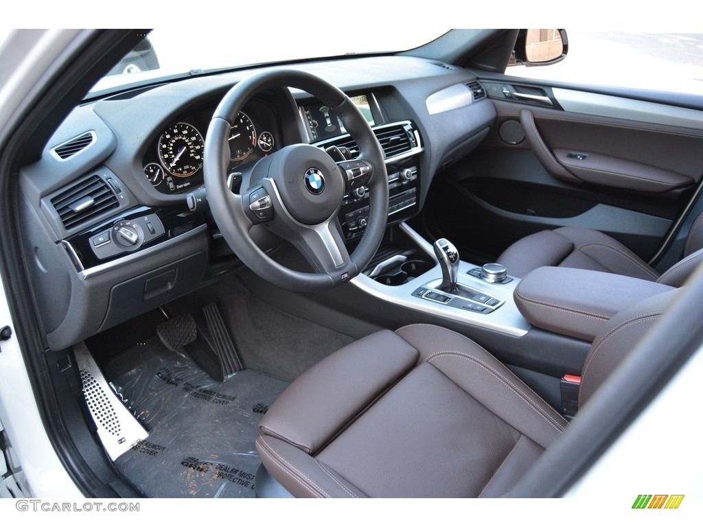 Mocha Interior 2017 BMW X4 M40i Photo #117065271