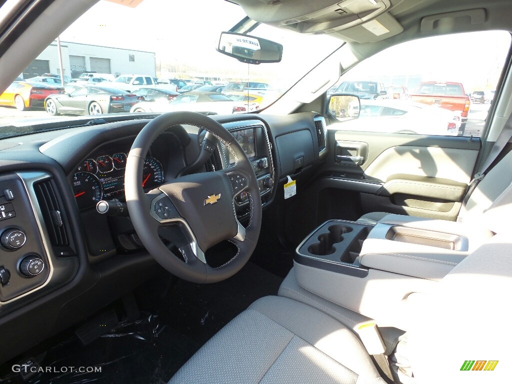 Dark Ash/Jet Black Interior 2017 Chevrolet Silverado 1500 LT Double Cab 4x4 Photo #117065331