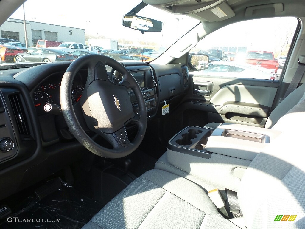 2017 Silverado 1500 Custom Double Cab 4x4 - Black / Dark Ash/Jet Black photo #7