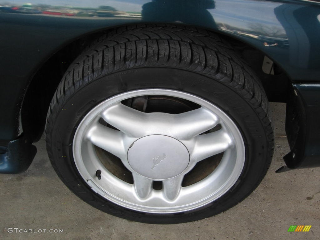 1995 Mustang GT Convertible - Deep Forest Green Metallic / Saddle photo #18